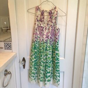 Maeve by Anthropologie sleeveless A line dress - floral and leafy - size 0